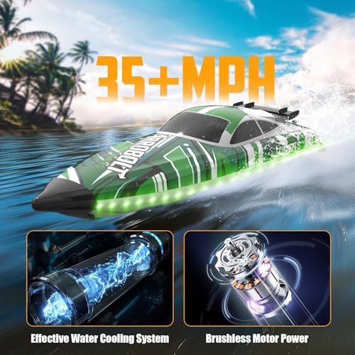 volantexrc Brushless RC Boats for Adults 35MPH Fast Remote Control Boat for Lakes Full Proportional Boat High Speed RC Boats for Adults 79706 - Image 5