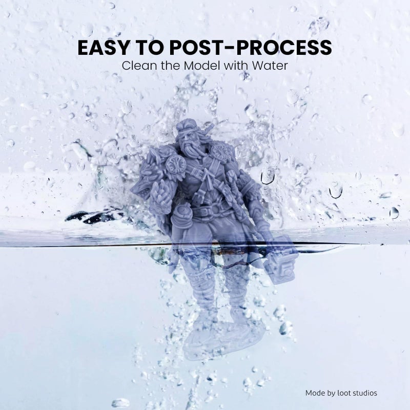 ELEGOO Water Washable 3D Printer Resin LCD UV-Curing Resin 405nm Standard Photopolymer Resin for Mars Saturn Jupiter MSLA DLP LCD 3D Printing 1000Gram White - Image 3