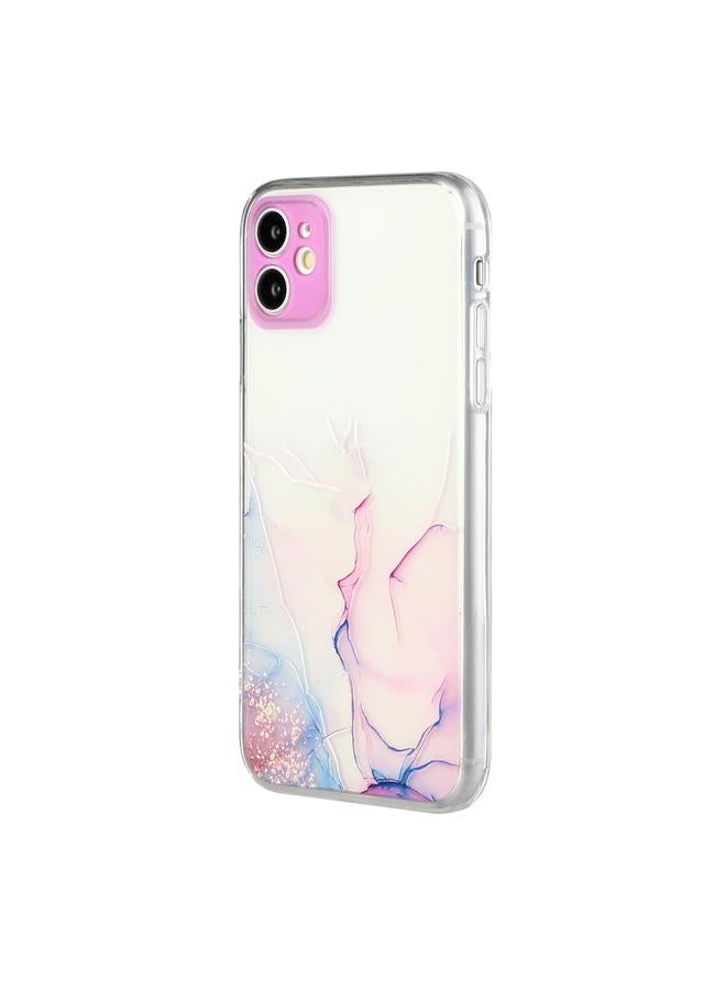 Zaboon Case For iPhone 12 mini Hollow Marble Pattern TPU Straight Edge Fine Hole Protective Case - Image 2