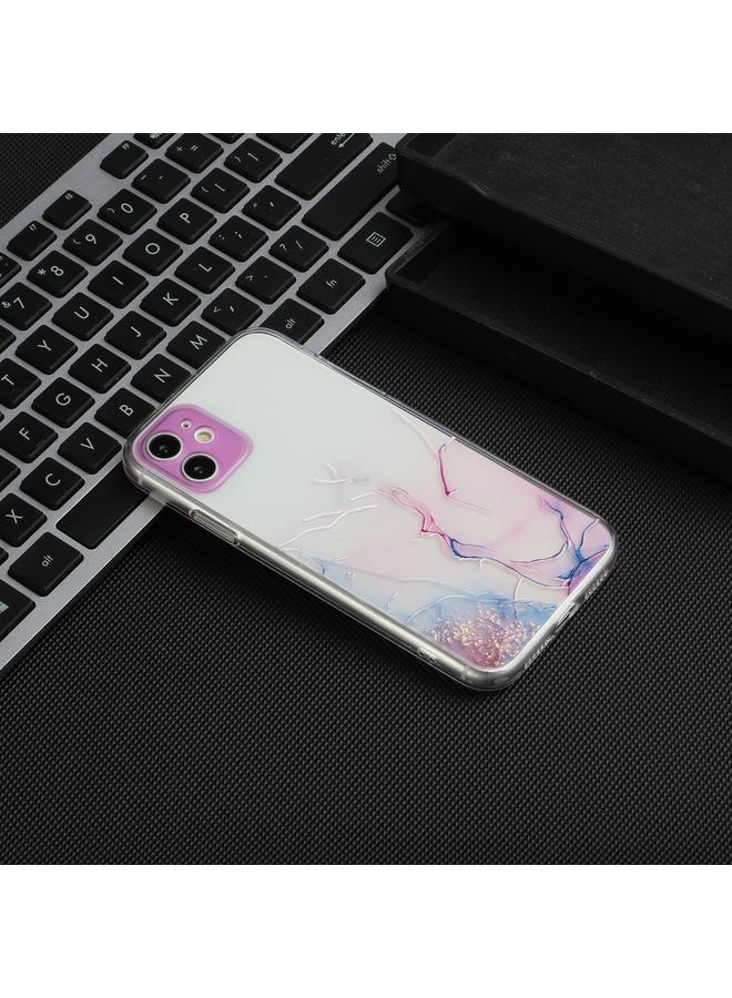 Zaboon Case For iPhone 12 mini Hollow Marble Pattern TPU Straight Edge Fine Hole Protective Case - Image 5