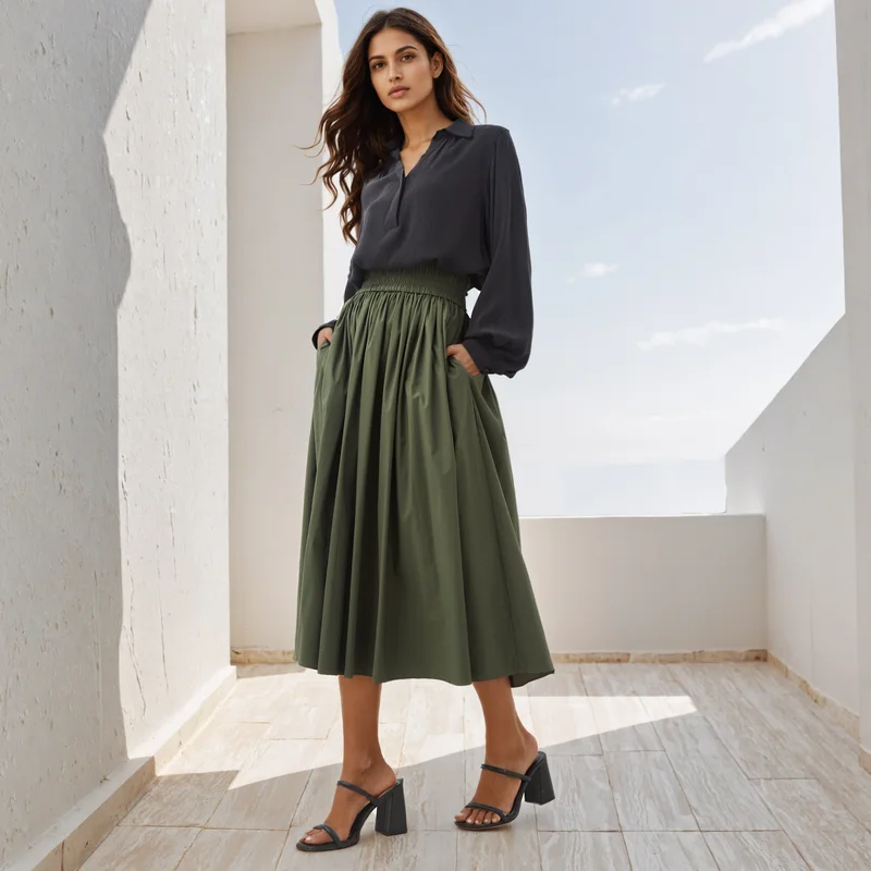 Splash FAV Regular Fit Textured Collared Top