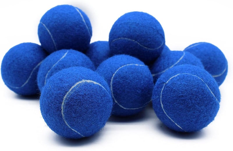 Magicorange Tennis Balls, 12 Pack Advanced Training Tennis Balls Practice Balls, Pet Dog Playing Balls, Come with Mesh Bag for Easy Transport, Good for Beginner Training Ball (Blue) - Image 4