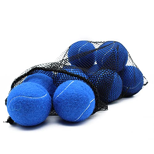 Magicorange Tennis Balls, 12 Pack Advanced Training Tennis Balls Practice Balls, Pet Dog Playing Balls, Come with Mesh Bag for Easy Transport, Good for Beginner Training Ball (Blue) - Image 3
