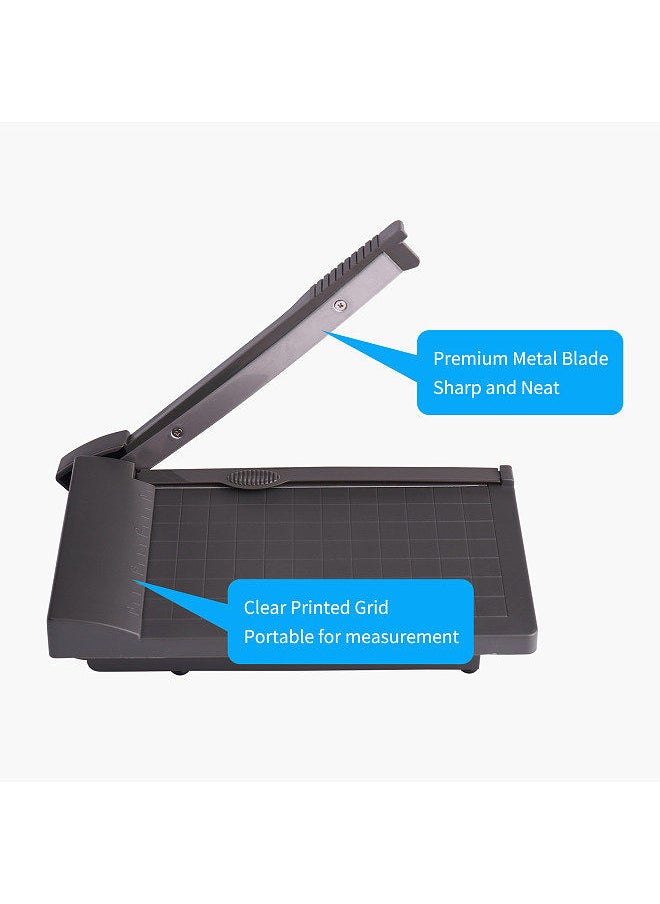 Kw-trio Mini Paper Trimmer Guillotine Cutter 6 Inch (160mm) Cut Length Desktop Paper Cutting Machine with Security Cutter Head for Craft Paper Photos Cards Scrapbooking Office Home Supplies  - Image 3
