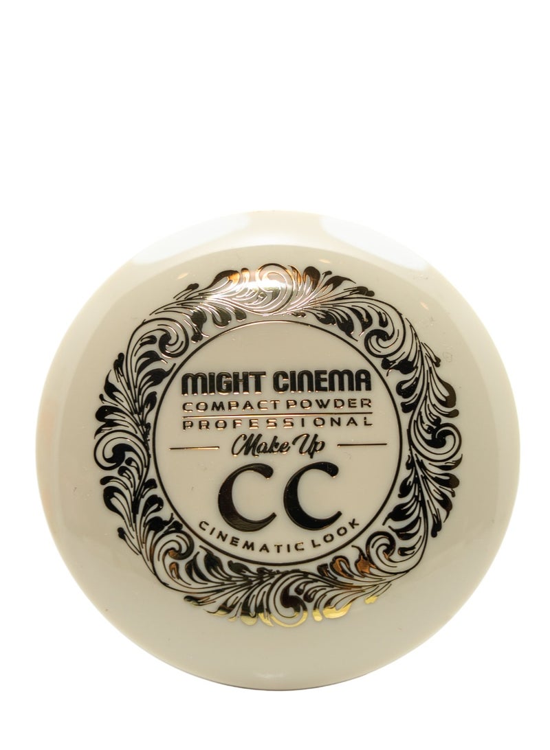Might Cinema CC Compact Powder, Cinematic Look, with Mirror and Applicator Puff, Shade 101 - Image 3