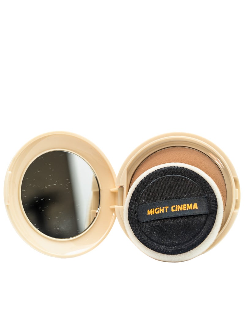 Might Cinema CC Compact Powder, Cinematic Look, with Mirror and Applicator Puff, Shade 101 - Image 4