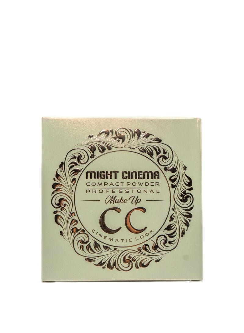 Might Cinema CC Compact Powder, Cinematic Look, with Mirror and Applicator Puff, Shade 101 - Image 2