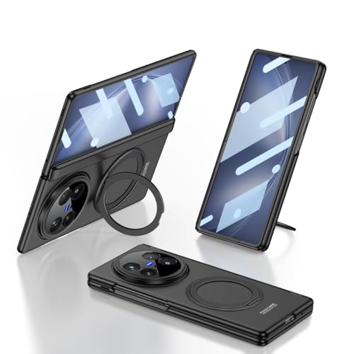 Midkart Magnetic Cover Compatible with Vivo X Fold 5 Release 2025 and Compatible with Magsafe Charging Hinge Protection Front Glass Case & Camera Protection, Black - Image 1