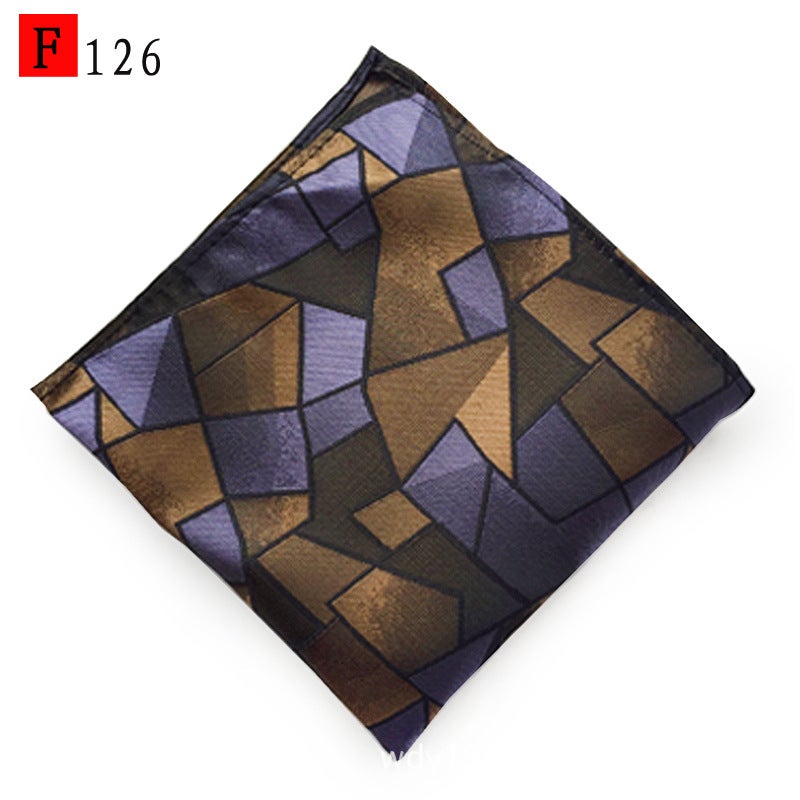 Source Manufacturers Men'S Pocket Towel Small Square Large Flower Spike Fashion Chest Towel Handkerchief - Image 1