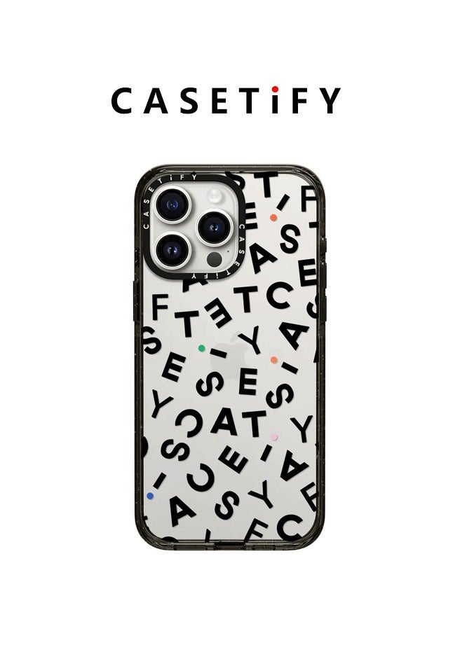 Casetify iPhone 14 Pro Max/15 Pro Max/16 Pro Max Case MagFit Anti-Yellowing Technology Clear/Black Frame - Image 1