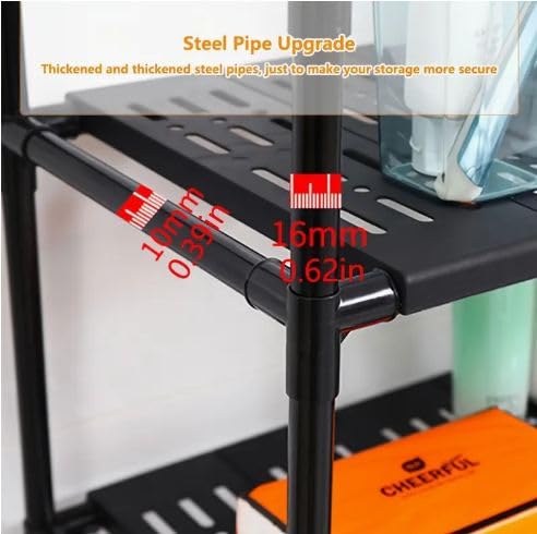 Matiko Matiko Over The Toilet Storage Rack 2 Tier Bathroom Organizer Commode Shelving Organizer Freestanding Shelf Space Saver Heavy Duty Sturdy Over The Toilet Storage Rack  - Image 4