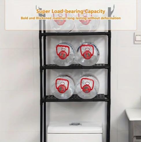 Matiko Matiko Over The Toilet Storage Rack 2 Tier Bathroom Organizer Commode Shelving Organizer Freestanding Shelf Space Saver Heavy Duty Sturdy Over The Toilet Storage Rack  - Image 5