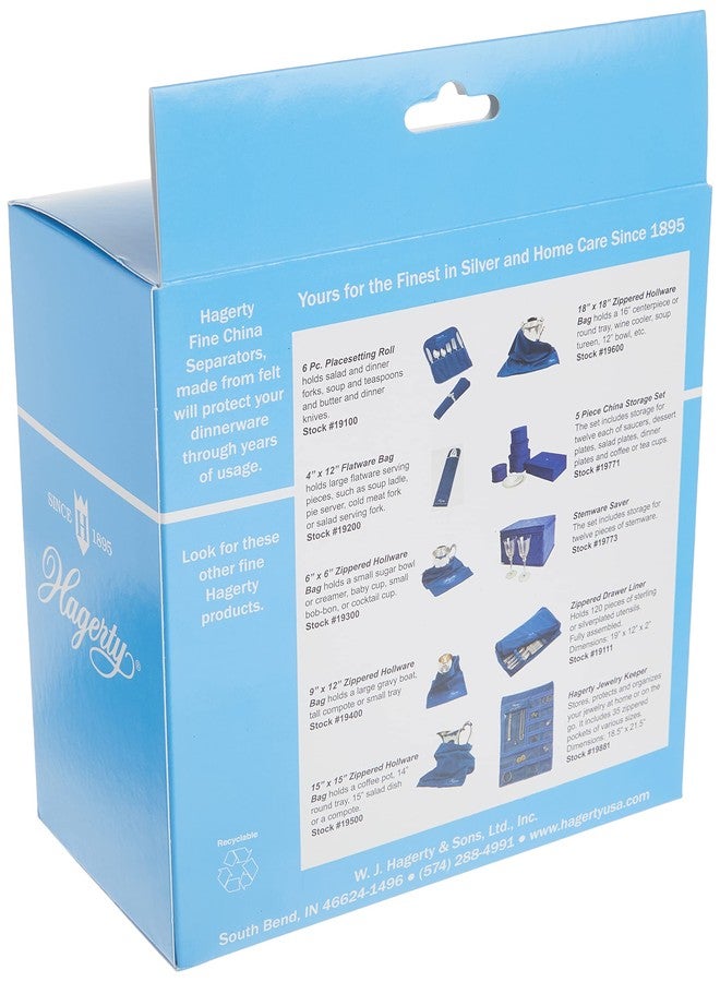 Hagerty Fine China Plate Dividers, Set of 48, Blue - Image 2