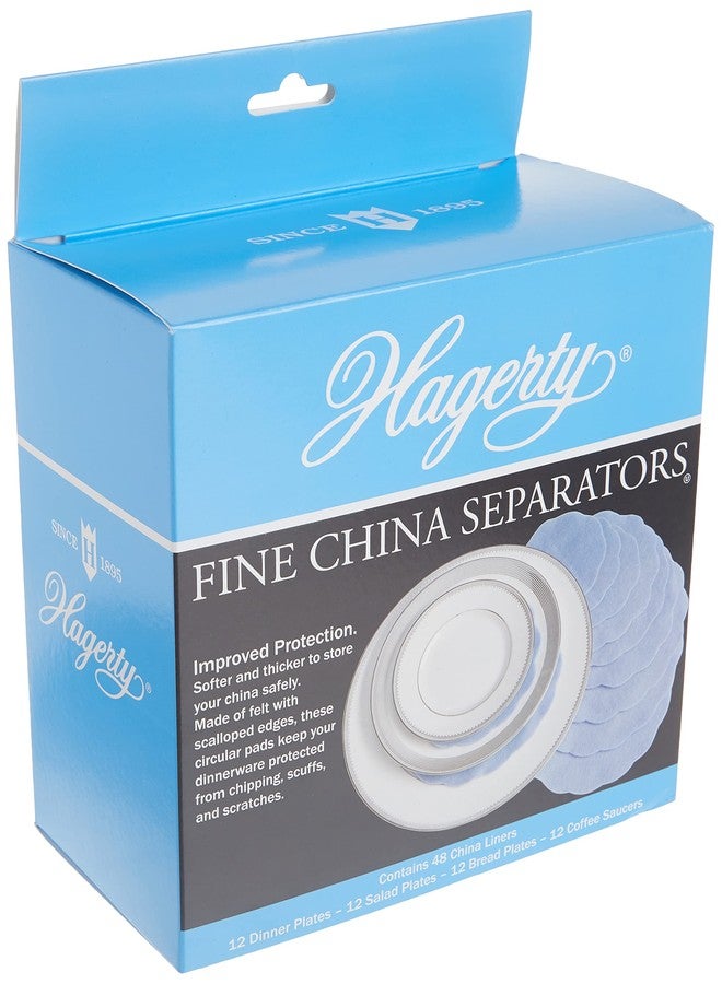 Hagerty Fine China Plate Dividers, Set of 48, Blue - Image 1