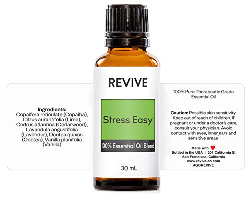 REVIVEEO Stress Easy Essential Oil Blend 30mL by REVIVE Essential Oils - REVIVEEO - 100% Pure Therapeutic Grade, for Diffuser, Humidifier, Massage, Aromatherapy, Skin & Hair Care - Image 3