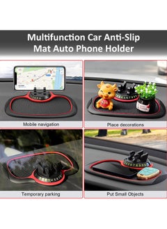 Generic Multifunction Car Anti-Slip Mat Auto Phone Holder, Rotatable Anti Skid Car Dashboard Pad with Temporary Parking Numbe, Universal Phone Holder With Extra Large Pad For Phones Sunglasses Keys Gadgets  - Image 5