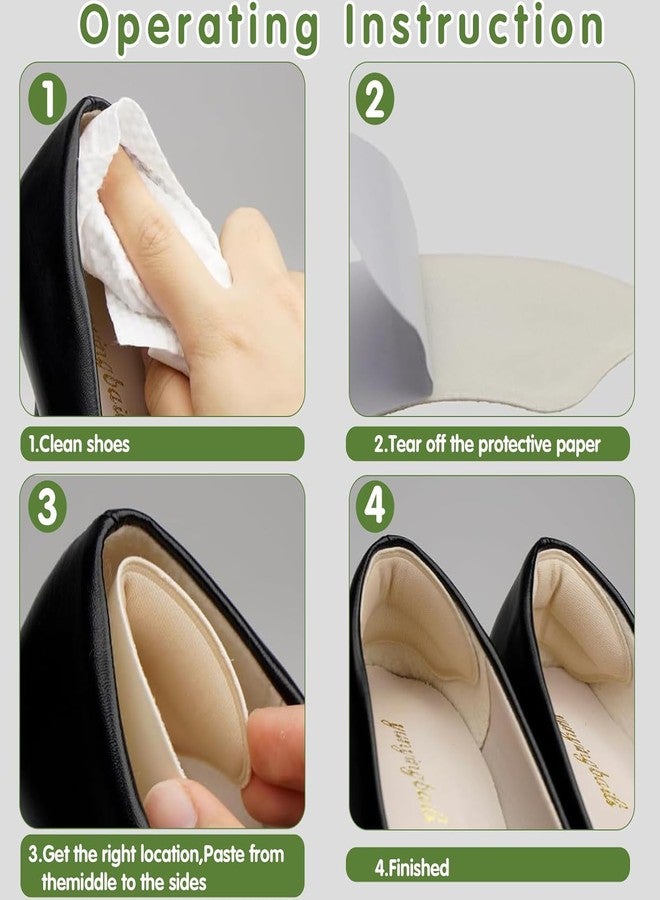 Peeruka Combo Self-Adhesive Heel Grips Liner Shoe Tightener Inserts for Loose Shoes, Shoes Bite Protector Heels Pads Snugs for Shoe Insoles, Heel Pad for HeelPain Men Women (Heel Liner - 1 Pair Skin, Free) - Image 5