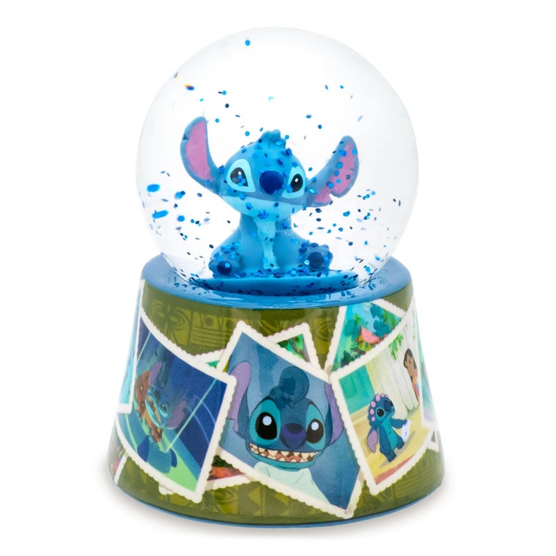 Toynk Disney Lilo  Stitch Vintage Photos Mini LightUp Snow Globe for Adults with Glitter  3 Inches 