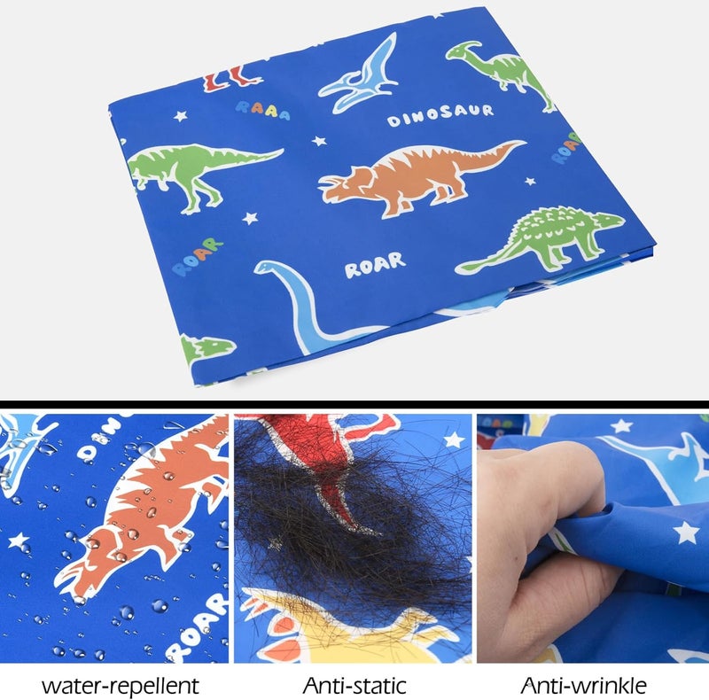 Himart Hair Cutting Barber Cape Professional Haircut Salon Cape for Men Women (Blue Dinosaur) - Image 4