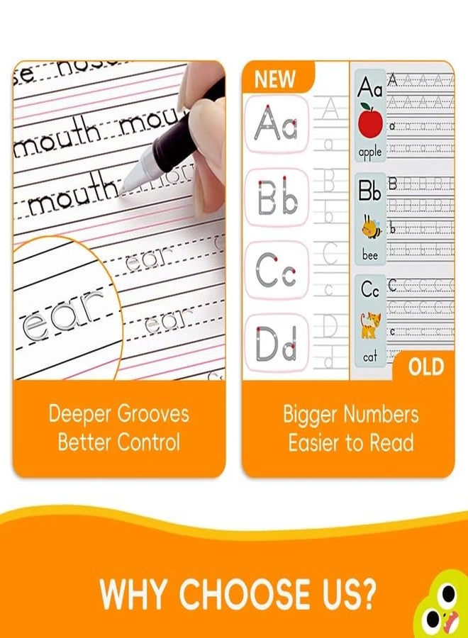 Timetome Large Magic Grooved Writing Practice for Kids 3-5, Grooved Writing Books Ages 6-8, Magic Book Handwriting Practice for Kids 5-7, Preschool Workbook Tracing Books for Boys & Girls - Image 3