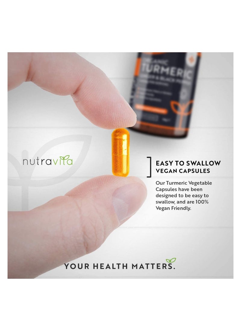 Nutravita - Organic Turmeric 1440mg High Strength - 180 Capsules - Image 1