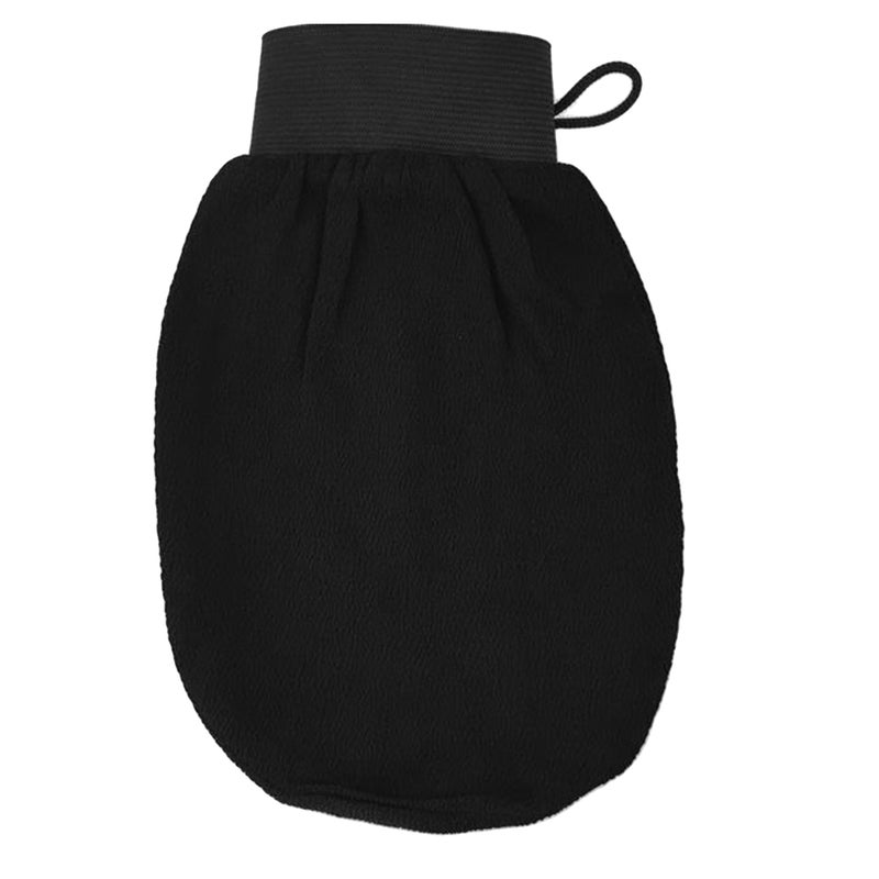 2pcs Bath Exfoliating Scrub Gloves Bath Shower Scrubber Dead Skin Remover for Men and Women(Black) - Image 2