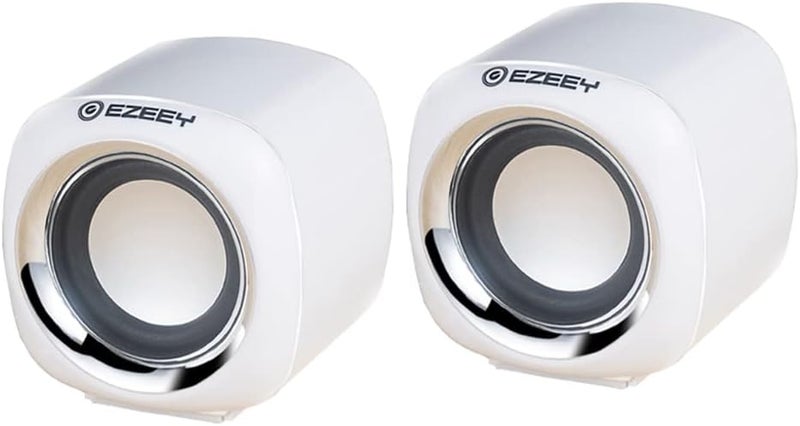 Aerbee Computer Speaker, Portable USB Speaker Small Mighty Solid Wired Multimedia Stereo Speakers for PC Monitor Desktop Laptop Gaming Smartphones Tablets Projectors TVs Home - Image 1