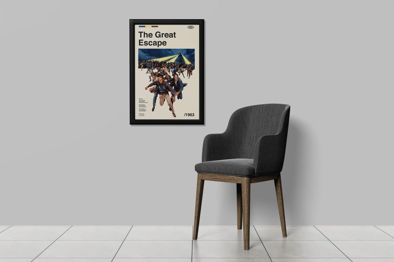 BLINKART BLINKART Aesthetic The Great Escape Movie Photo Frame Album Poster Mid Century Wall Art Print Decor For Home Bedroom Living Room Bedroom Home Office Study Room  - Image 5