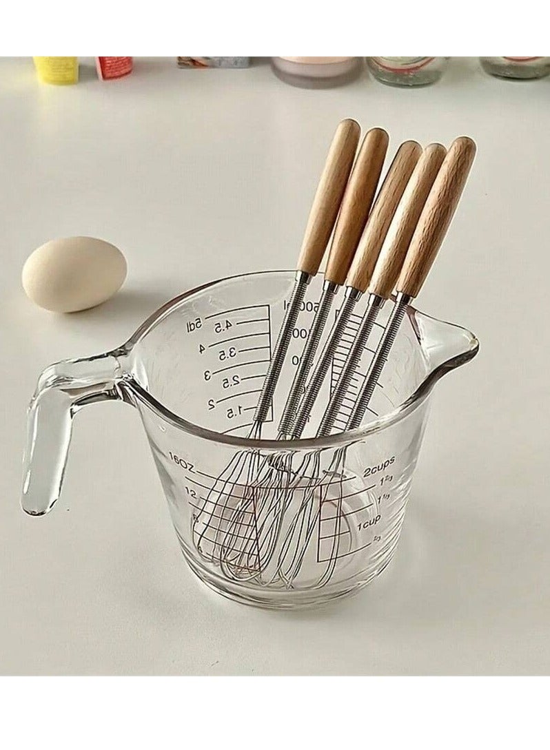 3-Piece Stainless Steel Egg Whisk – 7.9 Inch (20cm) Mini Wire Whisk Set for Mixing & Beating - Image 2