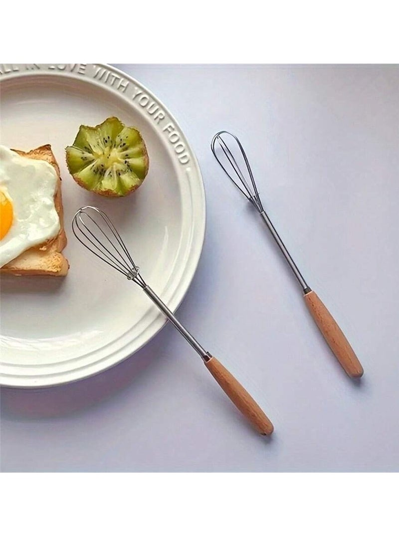 3-Piece Stainless Steel Egg Whisk – 7.9 Inch (20cm) Mini Wire Whisk Set for Mixing & Beating - Image 4