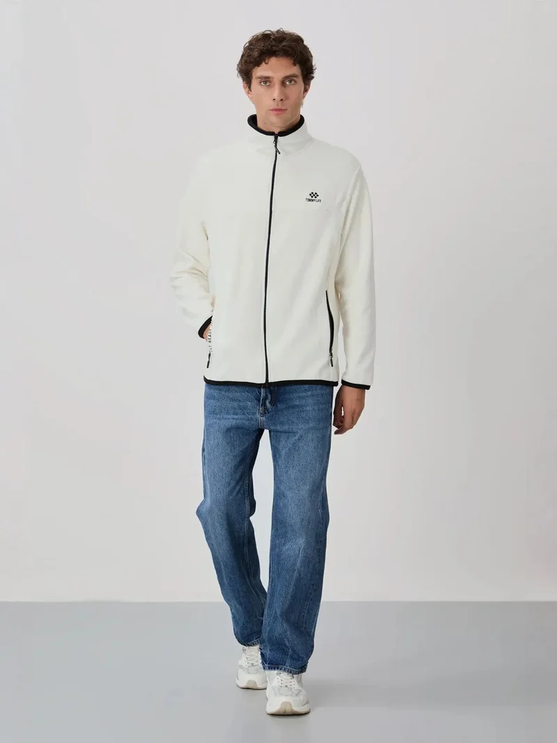 تومي لايف TOMMY Men's Plush Zip-Front Sweatshirt