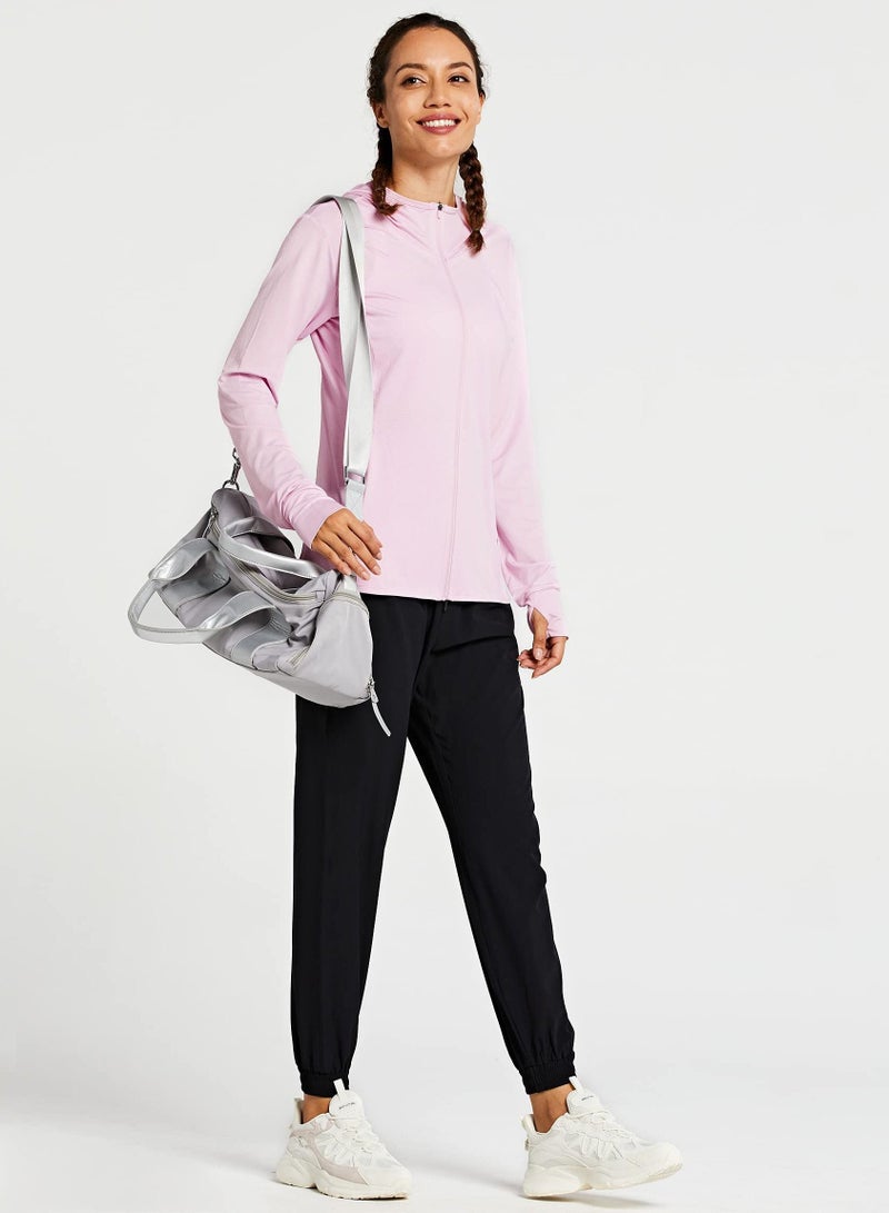 KASTWAVE Women UPF 50+ Long Sleeve UV Sun Protection Clothing Jacket Hiking Sun Shirt Zip Up Hoodie with Pockets - Image 5