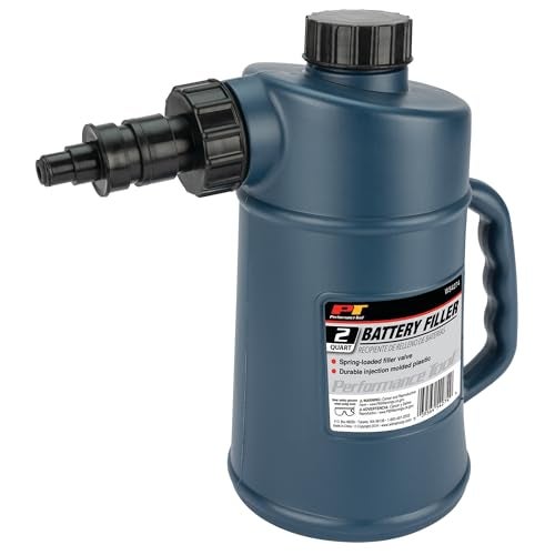 Performance Tool W54274 2 Quarts Battery Filler with Auto Shut Off and Drip-Free Valve, Perfect for Golf Cart and Deep Cycle Battery - Image 1