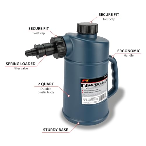 Performance Tool W54274 2 Quarts Battery Filler with Auto Shut Off and Drip-Free Valve, Perfect for Golf Cart and Deep Cycle Battery - Image 2