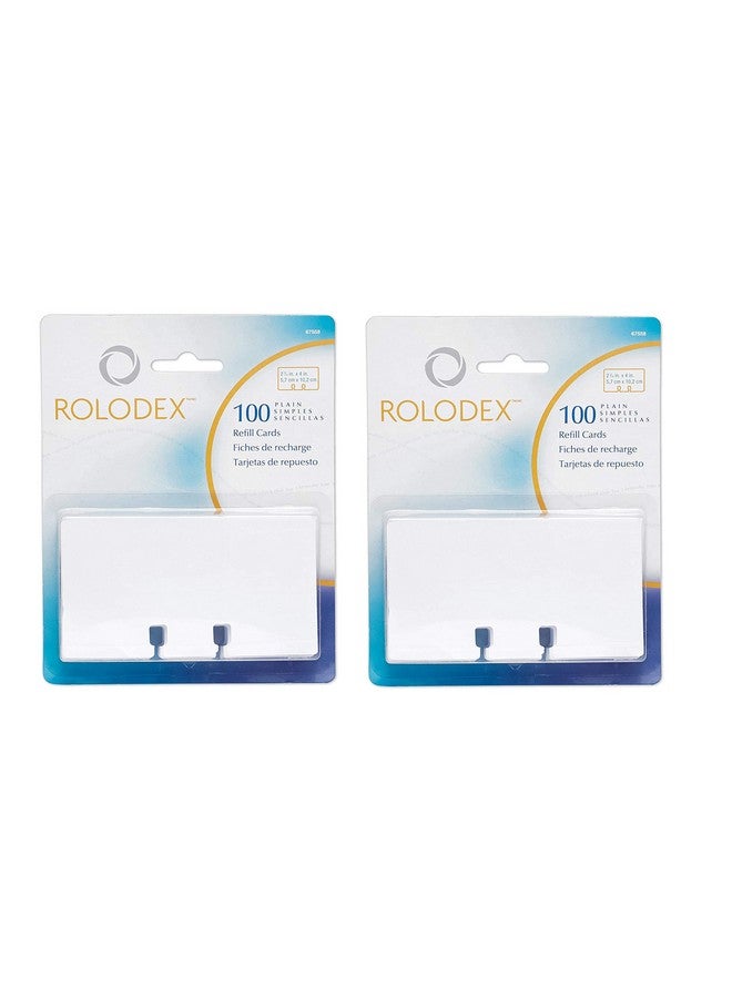 Rolodex 8 - Rolodex Plain Unruled Refill Card (2-Pack - Image 1