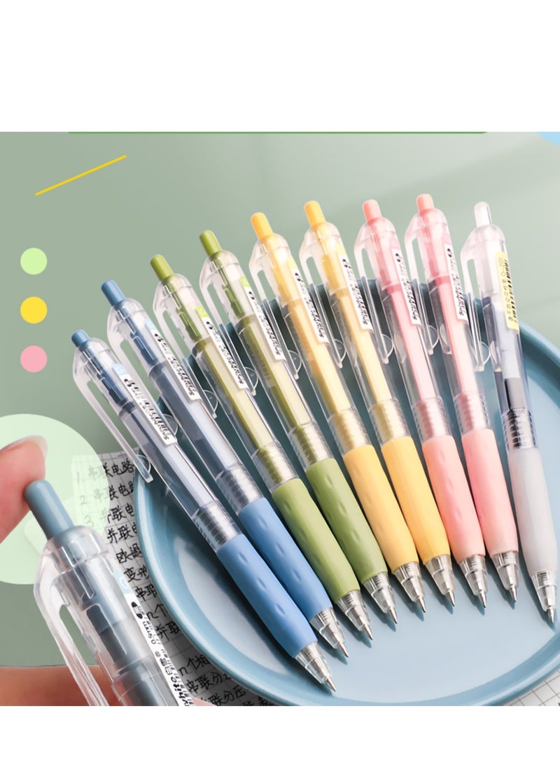 Cute 6 Pcs Black Gel Ink Ballpoint Pens Set - 0.5mm Kawaii School Supplies for Kids, Teens & Students - Image 4