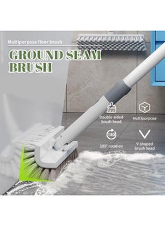 Generic Multi-Functional Broom V-Shaped Design, Long-Handled Scrub Brush 180° Rotatable Brush Head Design, Suitable for Cleaning in Various Occasions  - Image 2