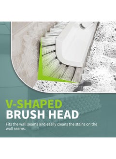 Generic Multi-Functional Broom V-Shaped Design, Long-Handled Scrub Brush 180° Rotatable Brush Head Design, Suitable for Cleaning in Various Occasions  - Image 3