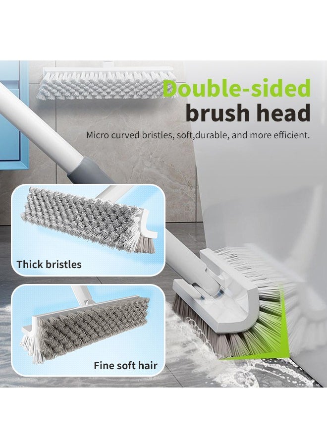 Generic - Multi-Functional Broom V-Shaped Design, Long-Handled Scrub Brush 180° Rotatable Brush Head Design, Suitable for Cleaning in Various Occasions - Image 1