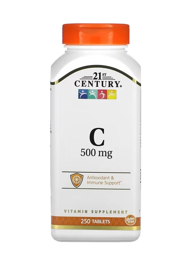 القرن الحادي والعشرون فيتامين سي، 500 ملجم، 250 قرص - Image 1