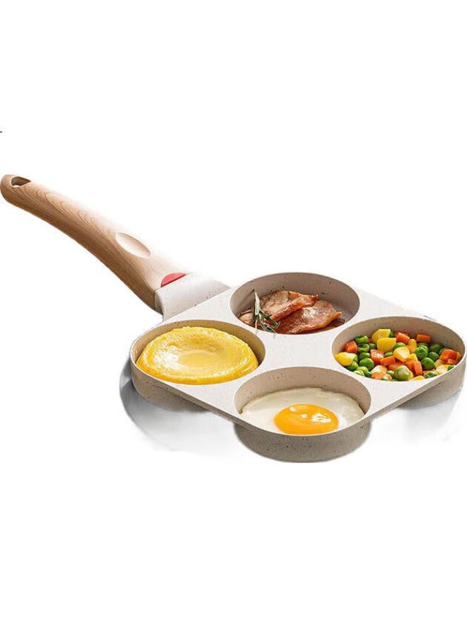 Asd Non-Stick Frying Pan, Breakfast Egg And Burger Pan, Multifunctional Maifanite Color Flat Bottom Pan 18Cm, Compatible With Induction Cookers - Image 2