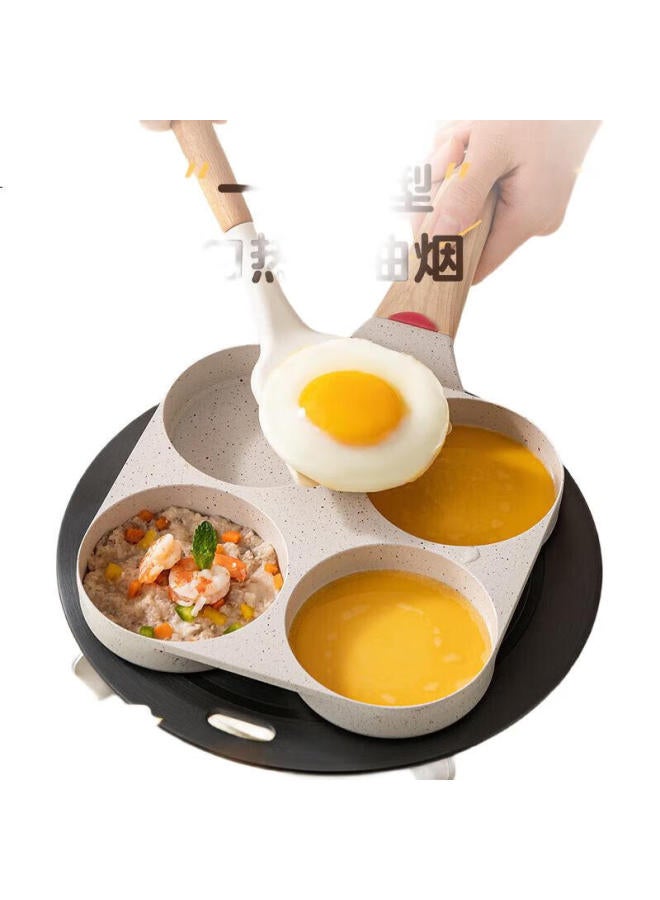 Asd Non-Stick Frying Pan, Breakfast Egg And Burger Pan, Multifunctional Maifanite Color Flat Bottom Pan 18Cm, Compatible With Induction Cookers - Image 3