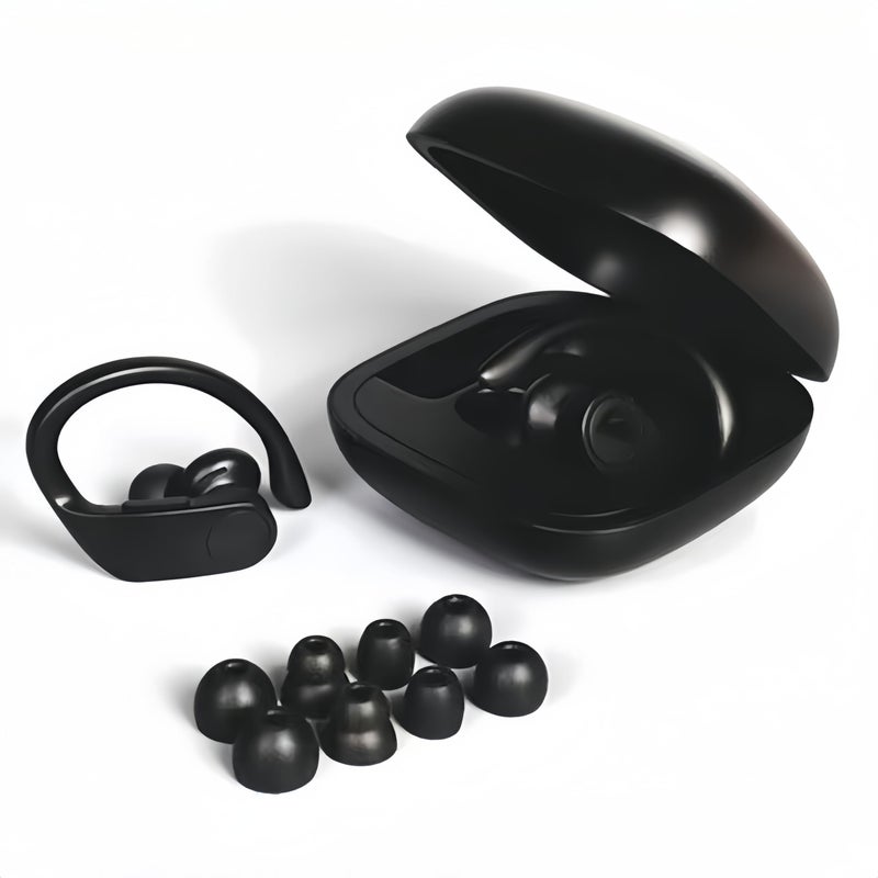 Wiki VALLEY 8 Pairs Replacement Silicone Earbuds Tips for Powerbeats Pro & Beats Flex/BeatsX Headphones, 4 Sizes Soft Flexible Noise Reduction Eartips Compatible with Beats Flex Earbuds Replacement Tips (Black) - Image 4