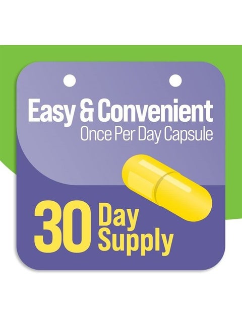 Advanced Regularity Daily Probiotic for Women & Men, 30 Count, Probiotic + Prebiotic Fiber Restores Regularity & Reduces Occasional Constipation, Gas & Bloating, Gluten & Soy Free, Non-GMO