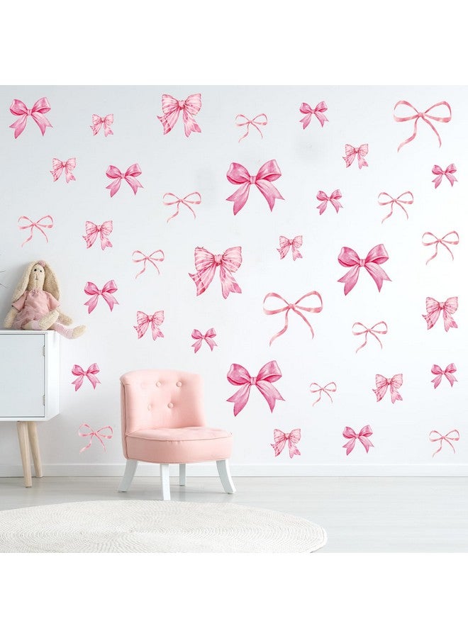 Whaline ملصقات حائط قوس قزح وردية عصرية من واهلين 12 ورقة، ملصقات جدارية من قوس قزح وردي فاتح لحفلة يوم الحب للبنات، 7.9 × 11.8 بوصة - Image 3