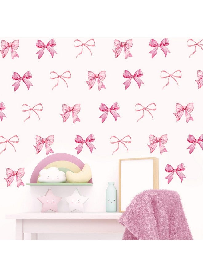 Whaline ملصقات حائط قوس قزح وردية عصرية من واهلين 12 ورقة، ملصقات جدارية من قوس قزح وردي فاتح لحفلة يوم الحب للبنات، 7.9 × 11.8 بوصة - Image 1