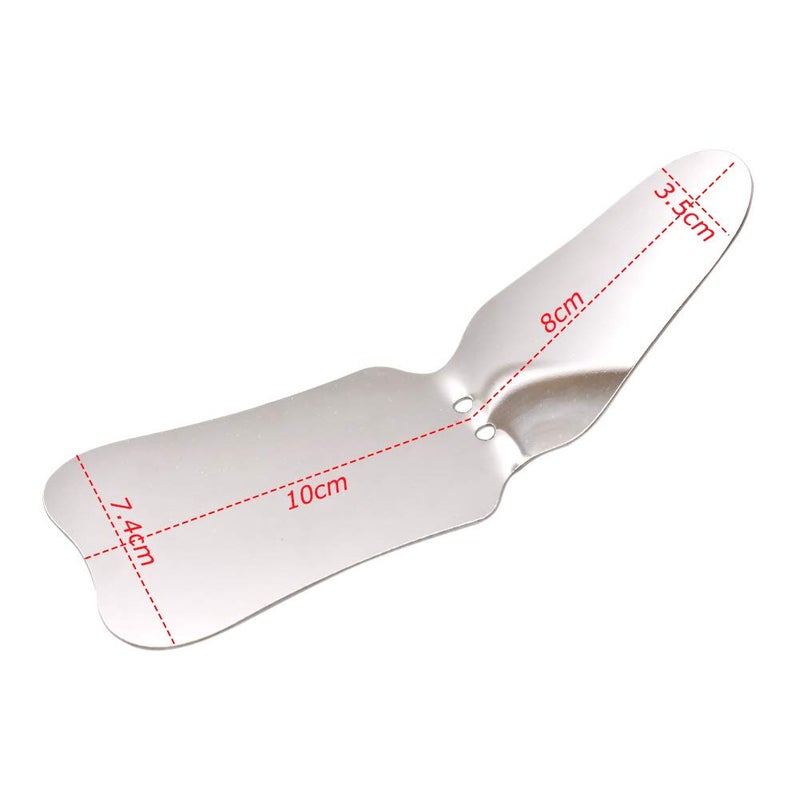 Angzhili 1 piece Dental Photography Mirrors Dental Orthodontic Mirror Stainless Steel Single Sided Photographic Occlusal Mirror,Bendable Dental Oral Mirror Intra-Oral Reflector (B type) - Image 4