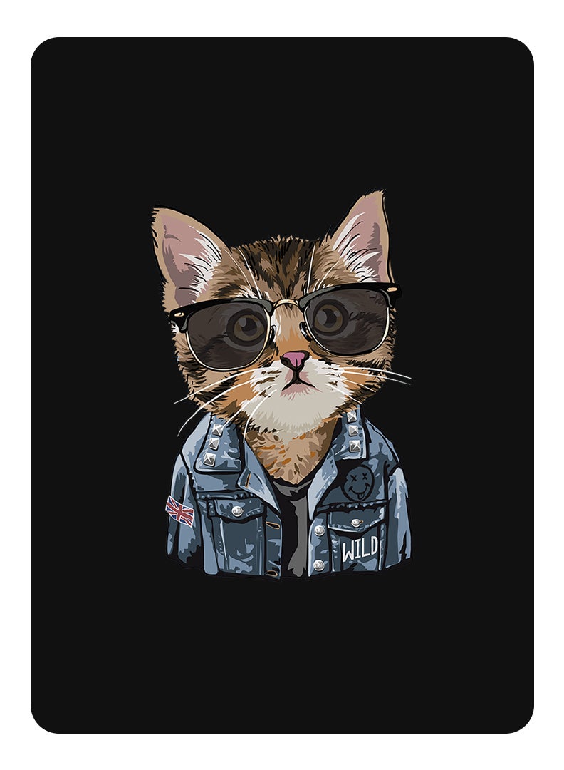 Theodor Protective Flip Case For Samsung Galaxy Tab S6 With Trifold Stand Auto Wake Sleep Shockproof Cover swag cat - Image 1