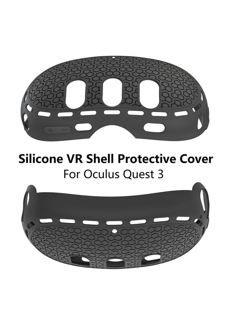 IINE Meta 3 Host Protective Shell Case Silicone/TPU Dust prevention Anti scratch Drop-proof VR Accessories Case Cover Glasses Helmet for VR Shell Cover Skin for Quest 3 Headset Accessories  - Image 3