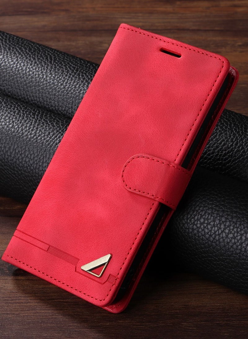 Suteni Flip Cover Leather Protective Hidden Card Slots Phone Case for iPhone - Image 1